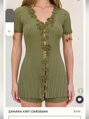Cult Gaia zahara knit cardigan